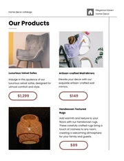 White and Black Minimalist Home Decor Catalog - Página 2