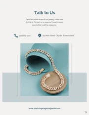 Soft Teal and Simple Jewelry Catalog - صفحة 3