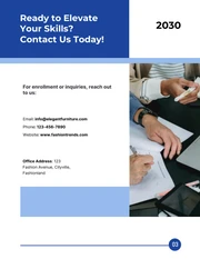 Blue Minimalism Simple Course Catalog - صفحة 3
