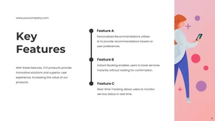 Gradient Color Minimalist Roadmap Presentation - Seite 4