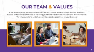 Purple Orange And White Modern Geometry Business Professional Presentation - Seite 4