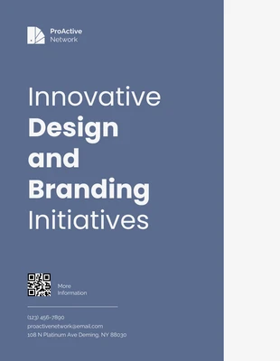 business  Template: Proposta di servizio semplice blu non richiesta