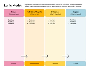 Free  Template: Modelo lógico en blanco