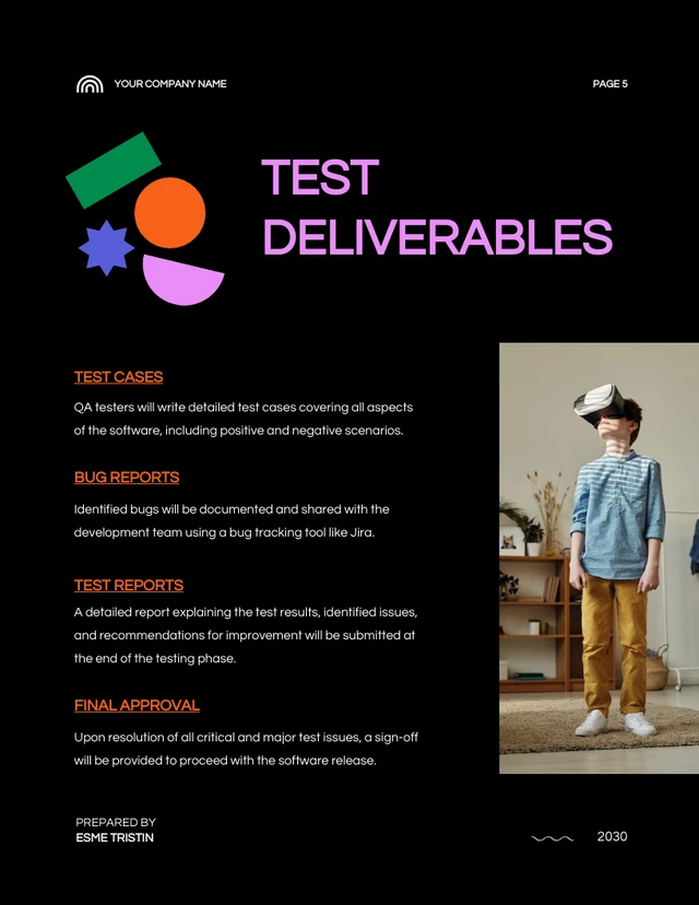 Black Neon Colorful Test Plan - page 5