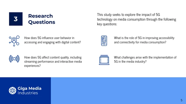 Blue And Navy Simple Modern Proposal Research Presentation - page 5